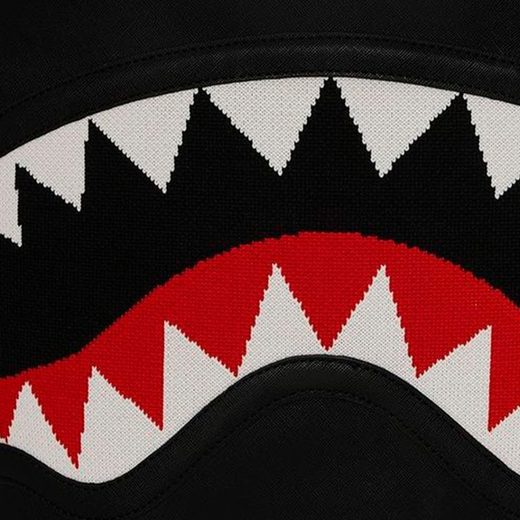 Portachiavi Sprayground nero Fly knit mouth backpack keychain main image 0